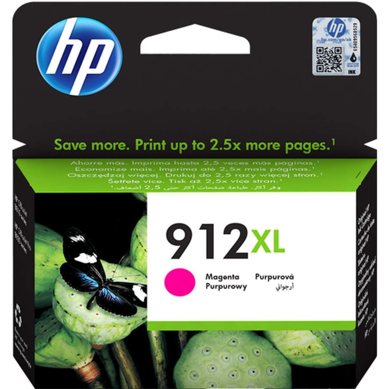 CARTUCCIA ORIGINALE (912XL, 3YL82AE) HP OFFICEJET 8010 ALL-IN-ONE (0,825K) MAGENTA