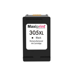 CARTUCCIA RIGENERATA MAXIPRINT (305XL, 3YM62AE) PER HP DESKJET 1210 | NERO XXXL