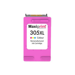 CARTUCCIA RIGENERATA MAXIPRINT (305XL, 3YM63AE) PER HP DESKJET 1210 | CMY XXL