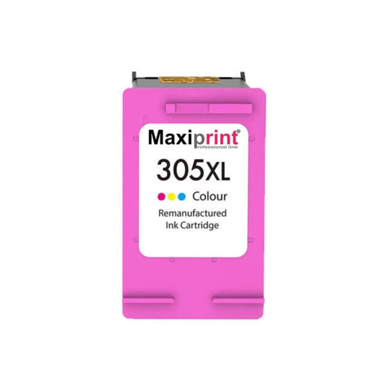 CARTUCCIA RIGENERATA MAXIPRINT (305XL, 3YM63AE) PER HP DESKJET 1210 | CMY XXL