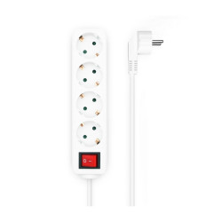 CIABATTA MULTIPRESA AISENS 4 PRESE CON INTERRUTTORE CON CAVO 3×1,5MM2 - 1,4M - COLORE BIANCO