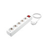 AISENS MULTIPRESA AISENS 5 PRESE CON INTERRUTTORE CON CAVO 3×1,5MM2 - 1,4M - COLORE BIANCO