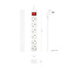 AISENS MULTIPRESA AISENS DA 6 USCITE CON INTERRUTTORE CON CAVO 3×1,5MM2 - 1,4M - COLORE BIANCO
