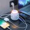 MULTIPRESA DA TAVOLO MULTIFUNZIONE AISENS CON 4 PRESE + 1XUSB-C - 3XUSB-A - LUCE NOTTURNA - 1,8 M - COLORE BIANCO