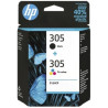 MULTIPACK ORIGINALE (305, 6ZD17AE) HP DESKJET 1210 (NERO+COLORE)