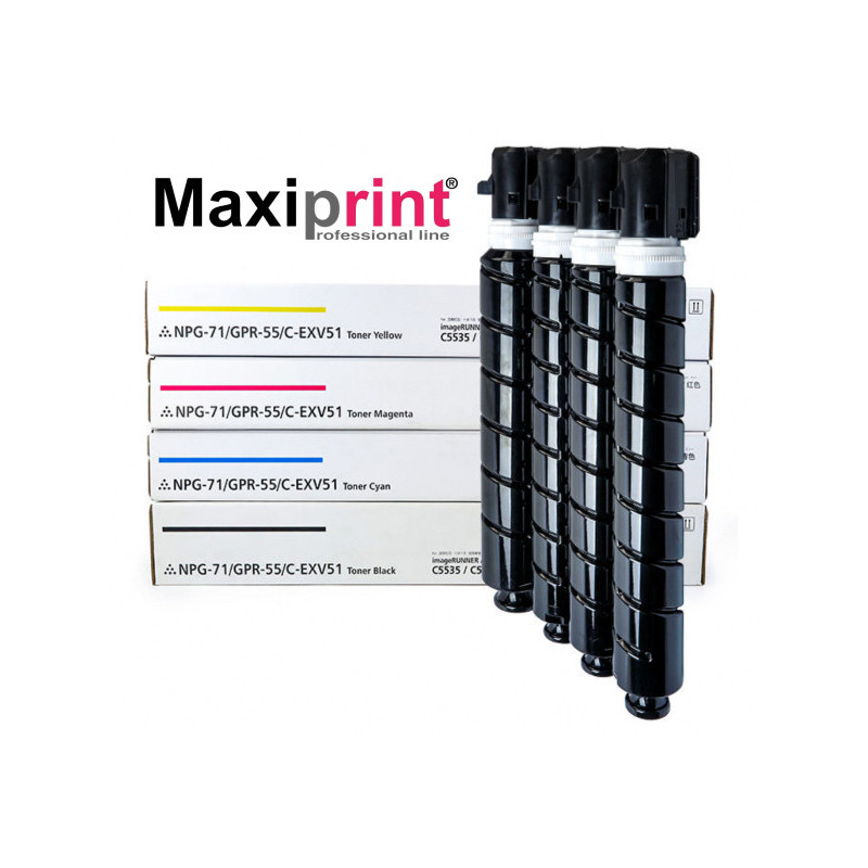 TONER COMPATIBILE (C-EXV51Y, 0484C003) PER CANON IR ADV C5535I (60K) GIALLO