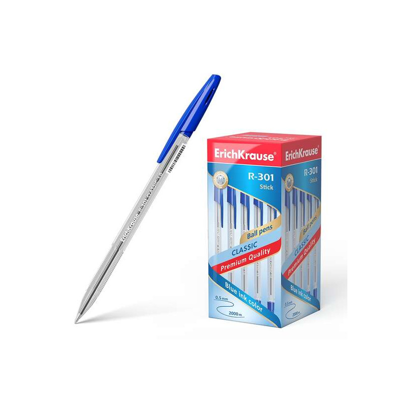 PENNA A SFERA ERICHKRAUSE R-301, PUNTA DA 1,0 MM - TRATTO DA 0,5 MM - BLU