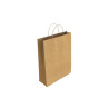 SACCHETTO DI CARTA KRAFT BISMARK - 10PZ - 32X10X24 CM - MARRONE