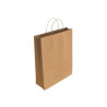 SACCHETTO DI CARTA KRAFT BISMARK - DIMENSIONI: 37X12X27 CM - MARRONE