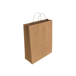 SACCHETTO DI CARTA KRAFT BISMARK - DIMENSIONI: 40X14X32 CM - MARRONE