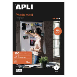 CARTA FOTOGRAFICA APLI OPACA A4, 120 G/M², 100 FOGLI