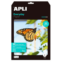 CARTA FOTOGRAFICA APLI A4, 180 G/M², 20 FOGLI