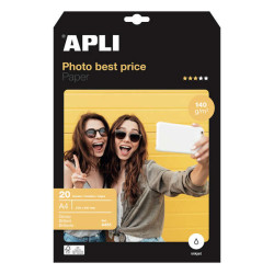 CARTA FOTOGRAFICA PHOTOBASIC APLI A4, 140 G/M², 20 FOGLI