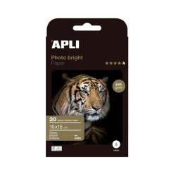 CARTA FOTOGRAFICA PHOTOBRIGHT APLI 10X15, 240 G/M², 20 FOGLI