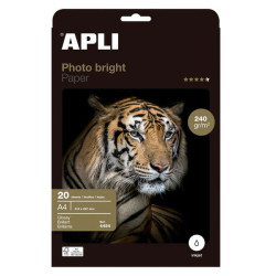 CARTA FOTOGRAFICA PHOTOBRIGHT APLI A4, 240 G/M², 20 FOGLI