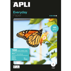 CARTA FOTOGRAFICA EVERYDAY FINITURA LUCIDA APLI A4, 180 G/M², 100 FOGLI