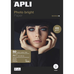 CARTA FOTOGRAFICA PHOTOBRIGHT APLI A4, 200 G/M², 50 FOGLI