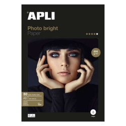 CARTA FOTOGRAFICA PHOTOBRIGHT APLI A3, 200 G/M², 50 FOGLI