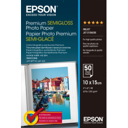 CARTA FOTOGRAFICA SEMILUCIDA EPSON - 10X15 CM - 251 G/M2 - LUCIDA - 50FG