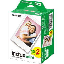 2 PELLICOLE ISTANTANEE FUJIFILM INSTAX MINI FORMATO 10 (DIM. IMMAG. 46X62 MM)