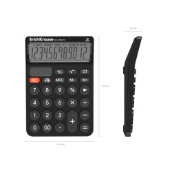 CALCOLATRICE DA TAVOLO CLASSICA ERICHKRAUSE DC-2792-12 - DISPLAY LCD A 12 CIFRE - SOLARE
