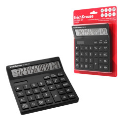 CALCOLATRICE DA TAVOLO CLASSICA ERICHKRAUSE DC-2860-12T - DISPLAY LCD A 12 CIFRE - SOLARE