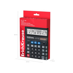 CALCOLATRICE DA TAVOLO CLASSICA ERICHKRAUSE DC-777-12N - DISPLAY LCD A 12 CIFRE - SOLARE