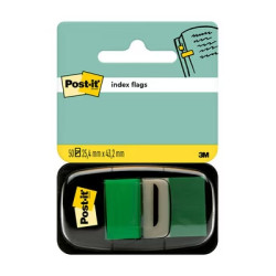 DISPENSER DI POST-IT CON 50 SEGNALIBRI RIPOSIZIONABILI 25,4 X 43,2 MM - FORTE ADESIONE - VERDE