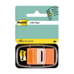 DISPENSER DI POST-IT CON 50 SEGNALIBRI RIPOSIZIONABILI 25,4 X 43,2 MM - FORTE ADESIONE - ARANCIONE