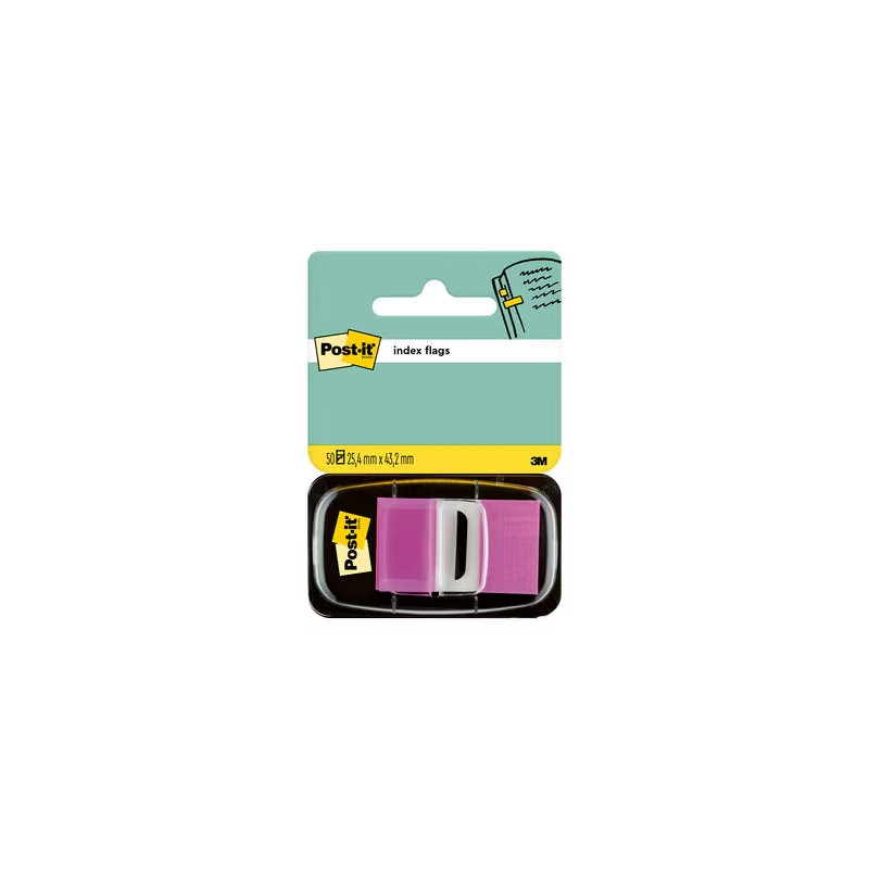 DISPENSER DI POST-IT CON 50 SEGNALIBRI RIPOSIZIONABILI 25,4 X 43,2 MM - FORTE ADESIONE - LIOLLA