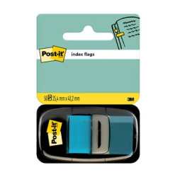 DISPENSER DI POST-IT CON 50 SEGNALIBRI RIPOSIZIONABILI 25,4 X 43,2 MM - FORTE ADESIONE - AZZURRO CHIARO
