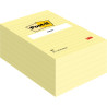 CONFEZIONE DA 6 BLOCCHETTI DI POST-IT DA 100 FOGLIETTI ADESIVI RIPOSIZIONABILI - 101X152 MM - GIALLO CHIARO