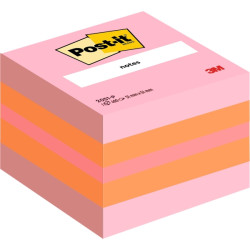CUBO DI POST-IT DA 400 FOGLIETTI ADESIVI RIPOSIZIONABILI - 51X51 MM - COLORI ASSORTITI