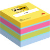 CUBO DI POST-IT DA 400 FOGLIETTI ADESIVI RIPOSIZIONABILI - 51X51 MM - COLORI MIX