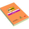 CONFEZIONE DA 3 BLOCCHETTI DI POST-IT SUPER STICKY DA 45 FOGLIETTI ADESIVI RIPOSIZIONABILI - 101X152 MM