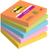CONFEZIONE DA 5 BLOCCHETTI DI POST-IT SUPER STICKY DA 90 FOGLIETTI ADESIVI RIPOSIZIONABILI - 76X76
