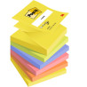 CONFEZIONE DA 6 BLOCCHETTI DI POST-IT DA 100 FOGLIETTI ADESIVI RIPOSIZIONABILI A Z, 76X76 MM