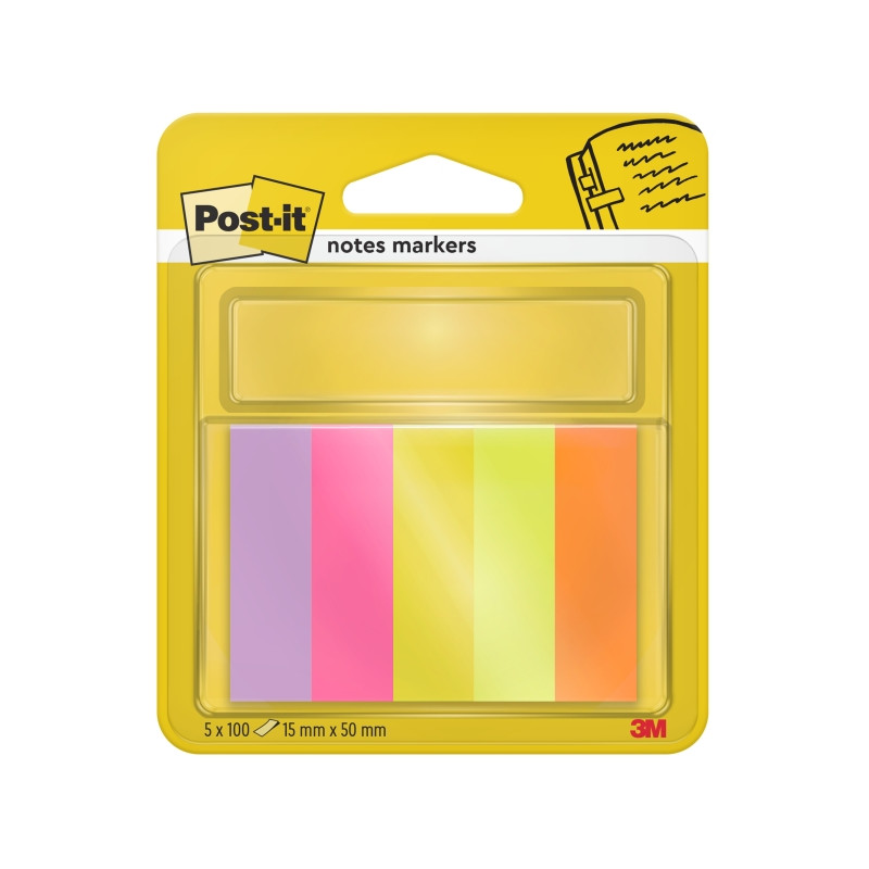 CONFEZIONE DA 5 BLOCCHETTI DI POST-IT DA 100 PENNARELLI RIPOSIZIONABILI