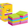 CONFEZIONE DA 12 BLOCCHETTI DI POST-IT SUPER STICKY DA 90 FOGLIETTI ADESIVI RIPOSIZIONABILI - 76X76 MM