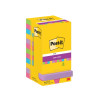 CONFEZIONE DA 12 BLOCCHETTI DI POST-IT SUPER STICKY DA 90 FOGLIETTI ADESIVI RIPOSIZIONABILI - 76X76 MM