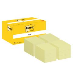 CONFEZIONE DA 12 BLOCCHETTI DI POST-IT DA 100 FOGLIETTI ADESIVI RIPOSIZIONABILI, 38X51 MM