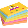 CONFEZIONE DA 6 BLOCCHETTI DI POST-IT SUPER STICKY DA 90 FOGLIETTI ADESIVI RIPOSIZIONABILI
