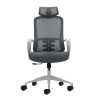SEDIA DA UFFICIO ERGONOMICA OQONOS CHERG 008 CON POGGIATESTA CERVICALE - GRIGIO