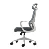 SEDIA DA UFFICIO ERGONOMICA OQONOS CHERG 008 CON POGGIATESTA CERVICALE - GRIGIO