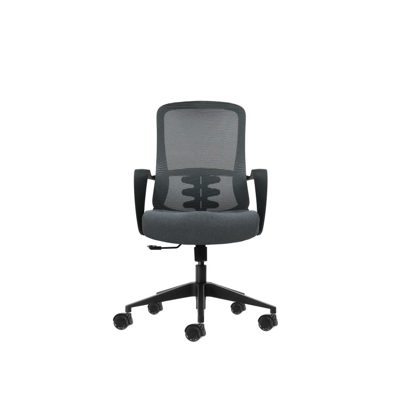 SEDIA DA UFFICIO ERGONOMICA OQONOS CHERG 007 - GRIGIO CON STRUTTURA NERA