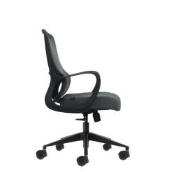 SEDIA DA UFFICIO ERGONOMICA OQONOS CHERG 007 - GRIGIO CON STRUTTURA NERA