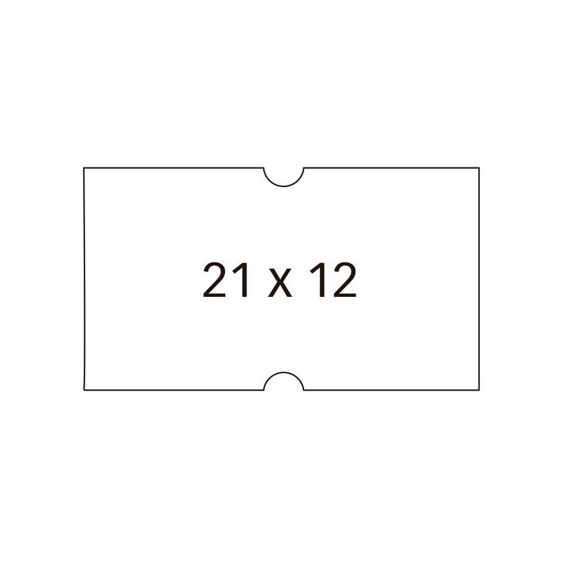 ETICHETTE BIANCHE APLI PER ETICHETTATRICI A RIGA SINGOLA - FORMATO 21X12 MM