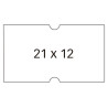 CONFEZIONE DA 6000 ETICHETTE BIANCHE APLI PER ETICHETTATRICI A RIGA SINGOLA - FORMATO 21 X 12 MM