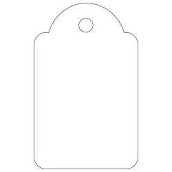 CARTELLINI PENDENTI APLI BIANCHI, 22 X 35 MM, 100 PEZZI