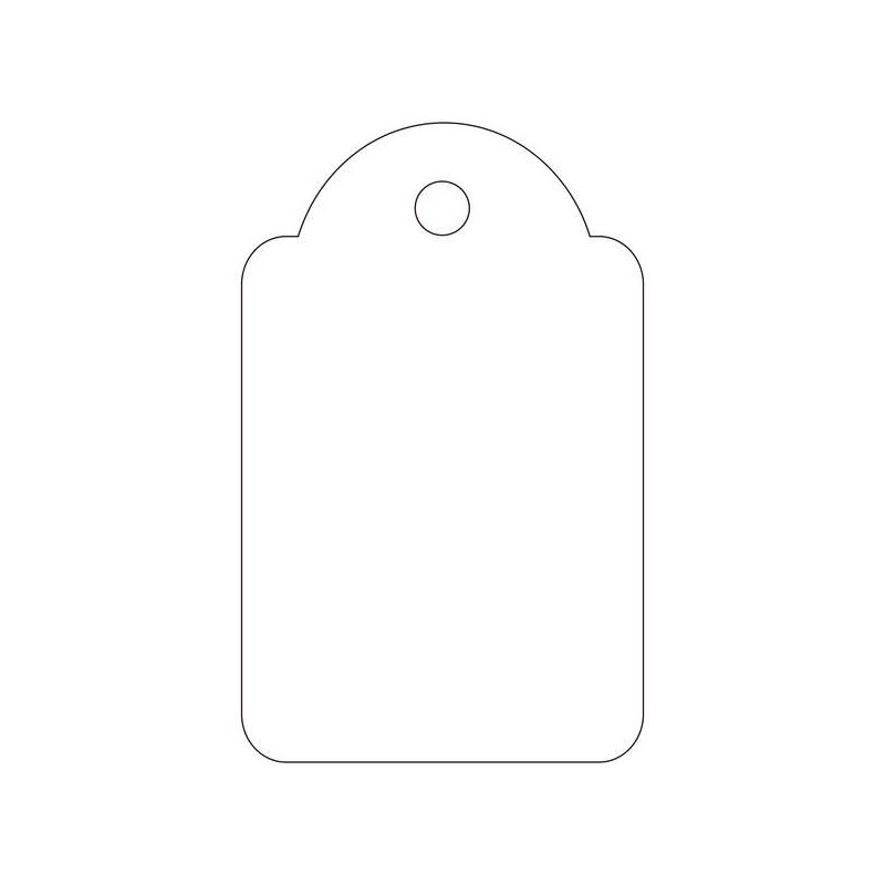 CARTELLINI PENDENTI APLI BIANCHI, 22 X 35 MM, 100 PEZZI